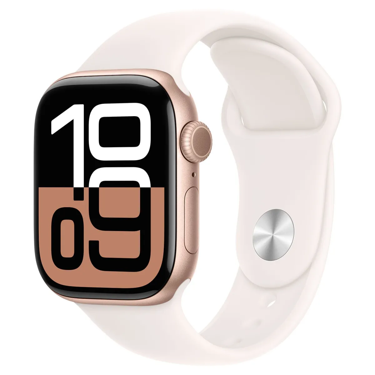 Apple Watch Series 10 Cell 42mm Rose Gold Aluminium με Light Blush Sport Band S/M