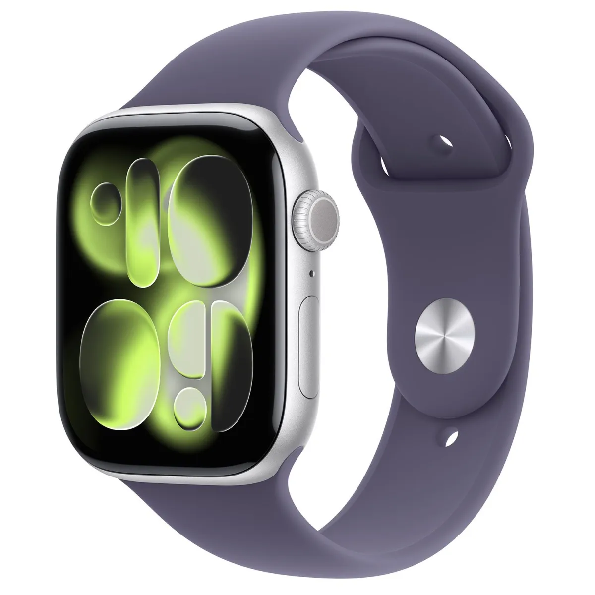 Apple Watch Series 11 42mm Silver with Purple Fog Sport Band M/L