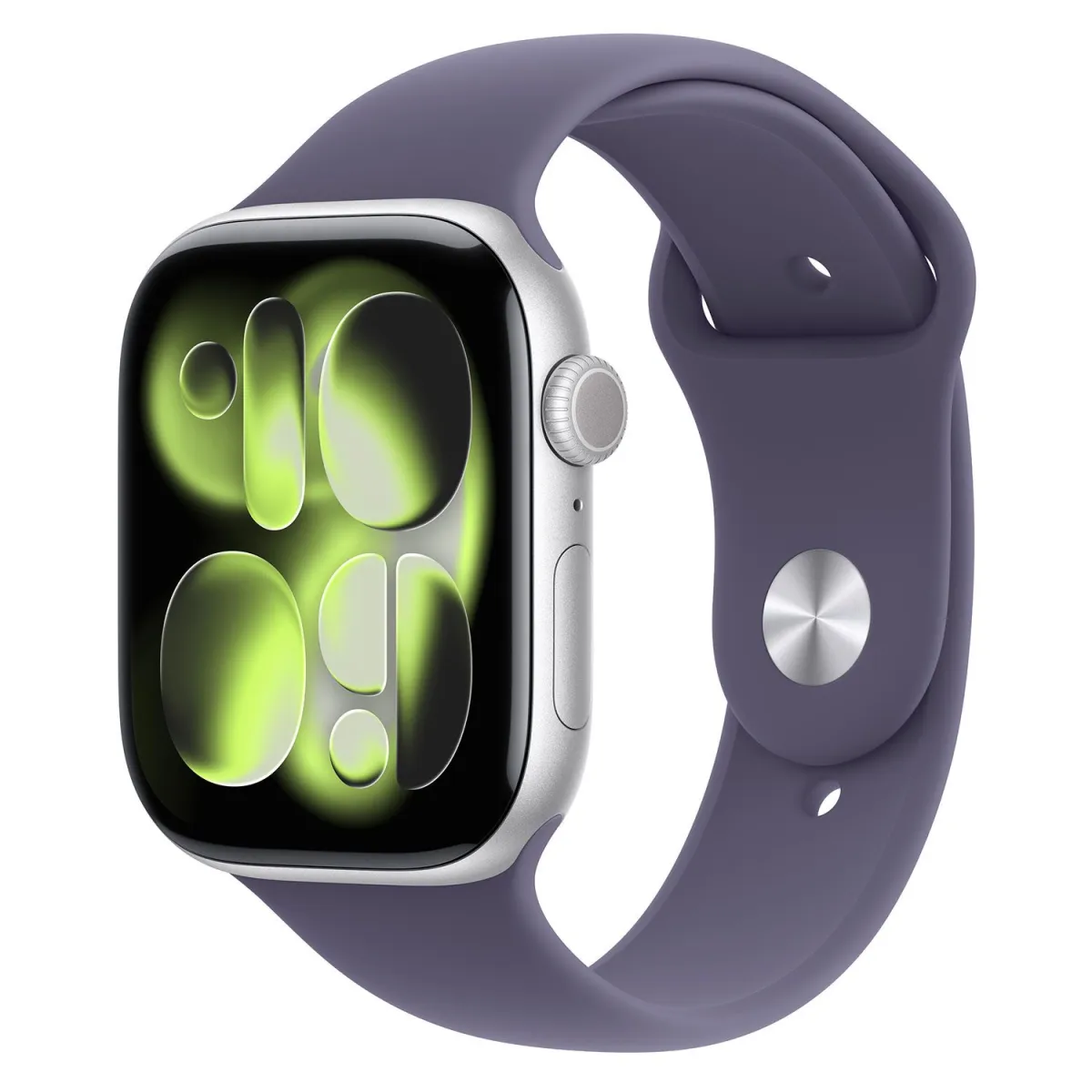 Apple Watch Series 11 42mm Silver with Purple Fog Sport Band S/M