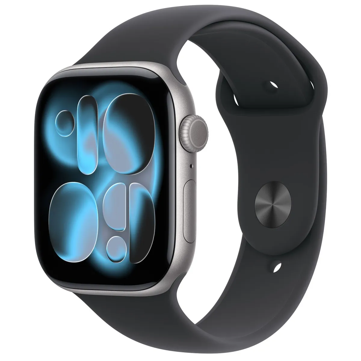 Apple Watch Series 11 46mm Space Grey with Black Sport Band S/M