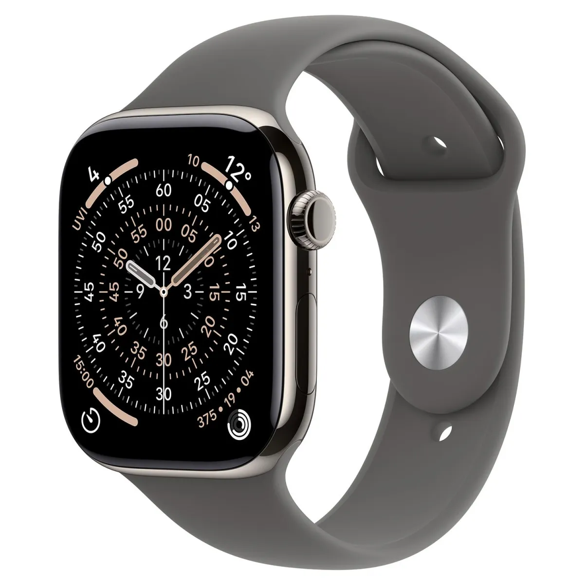Apple Watch Series 11 Cell 42mm Natural Titanium with Stone Grey Sport Band M/L