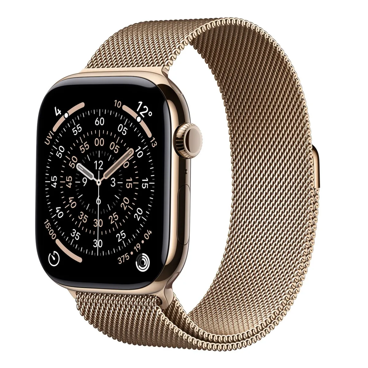 Apple Watch Series 11 Cell 46mm Gold Titanium Gold Milanese Loop M/L