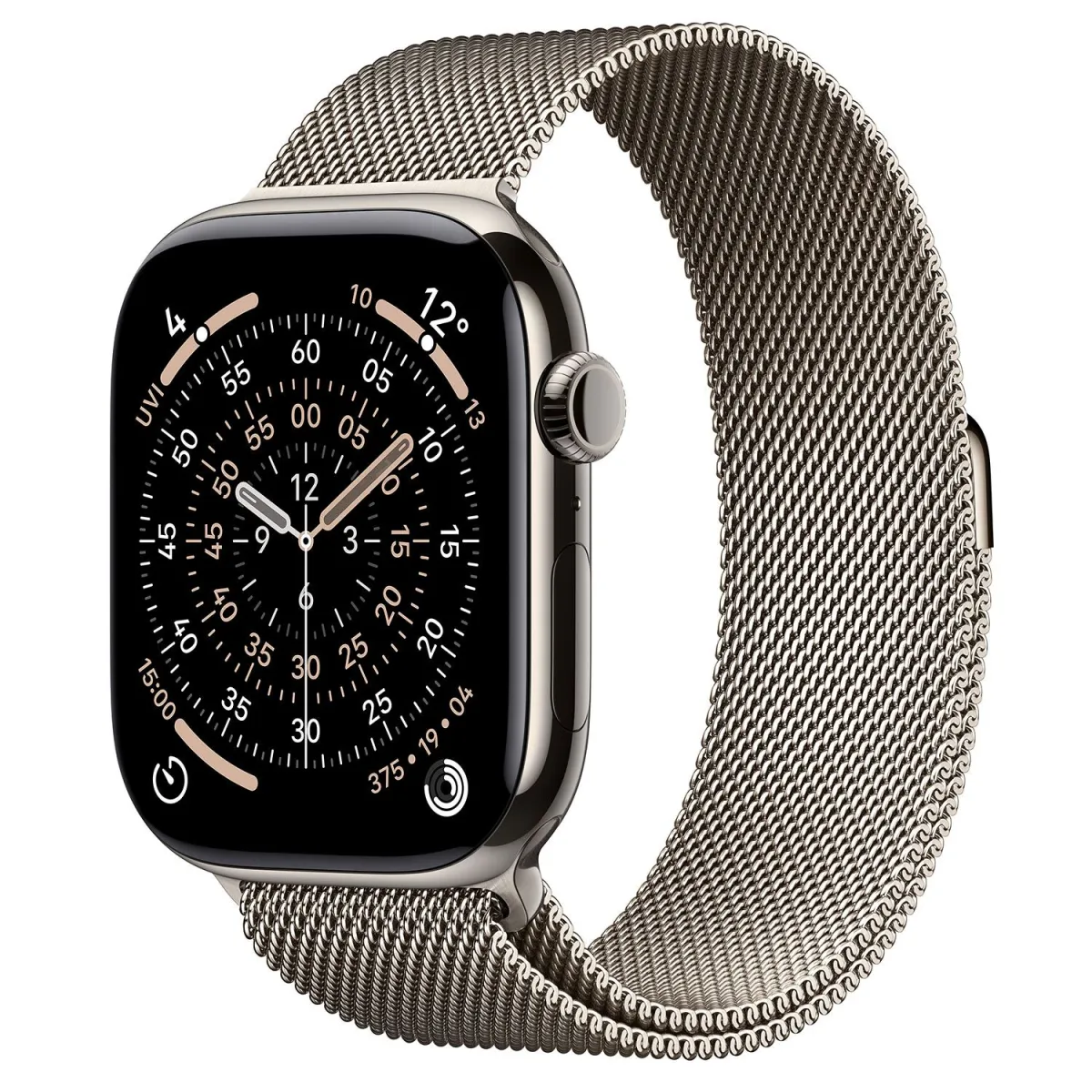 Apple Watch Series 11 Cell 46mm Natural Titanium with Natural Milanese Loop M/L