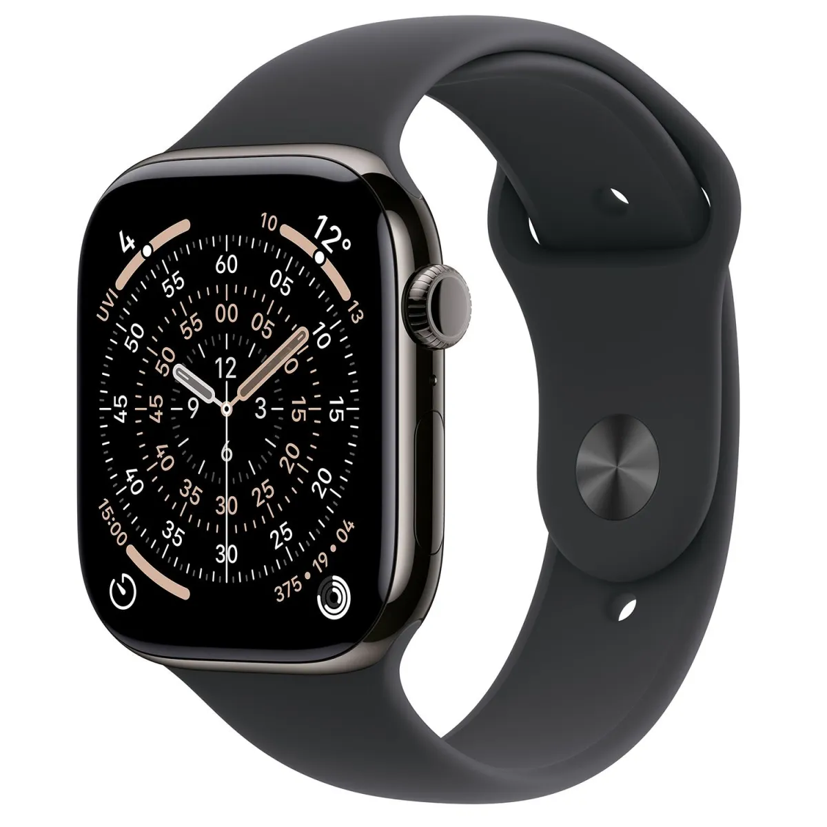 Apple Watch Series 11 Cell 46mm Slate Titanium with Black Sport Band M/L