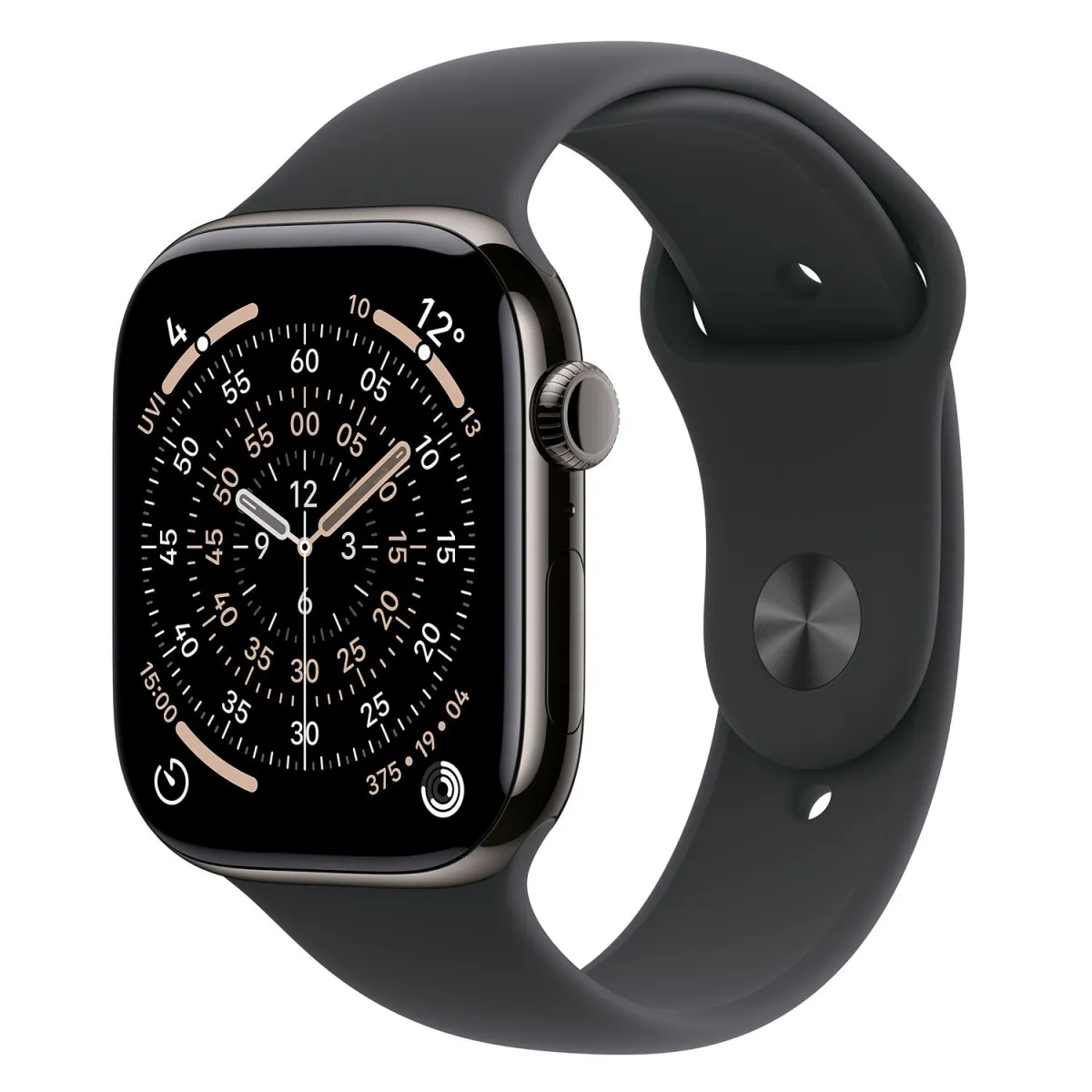 Apple Watch Series 11 Cell 46mm Slate Titanium with Black Sport Band S/M