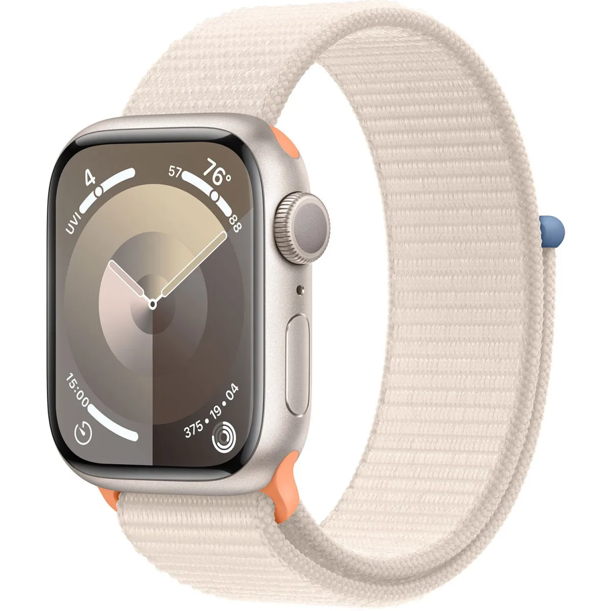 Apple Watch Series 9 41mm Starlight Case Starlight SportLoop