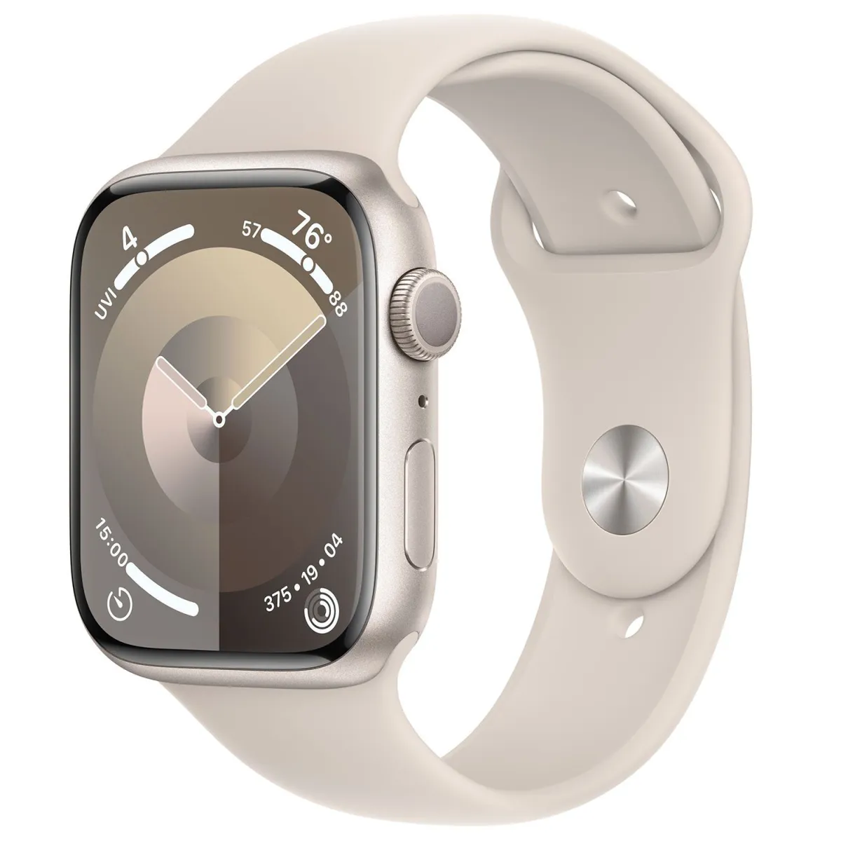 Apple Watch Series 9 45mm Starlight Case Starlight Sport S/M