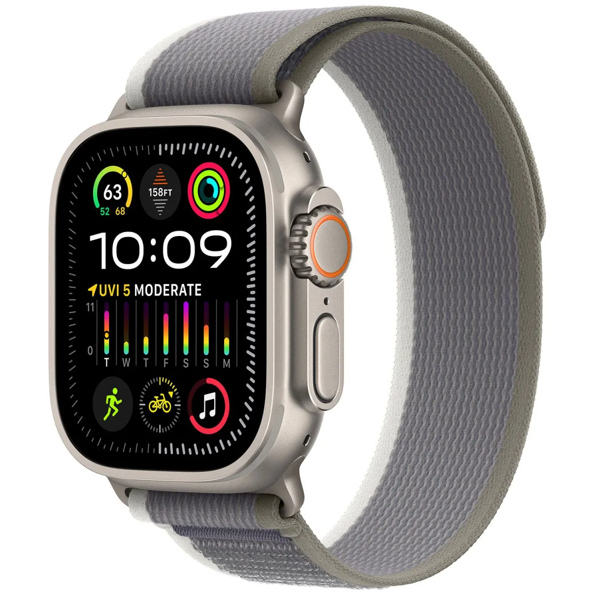 Apple Watch Ultra 2 49mm Green/Grey Trail Loop M/L