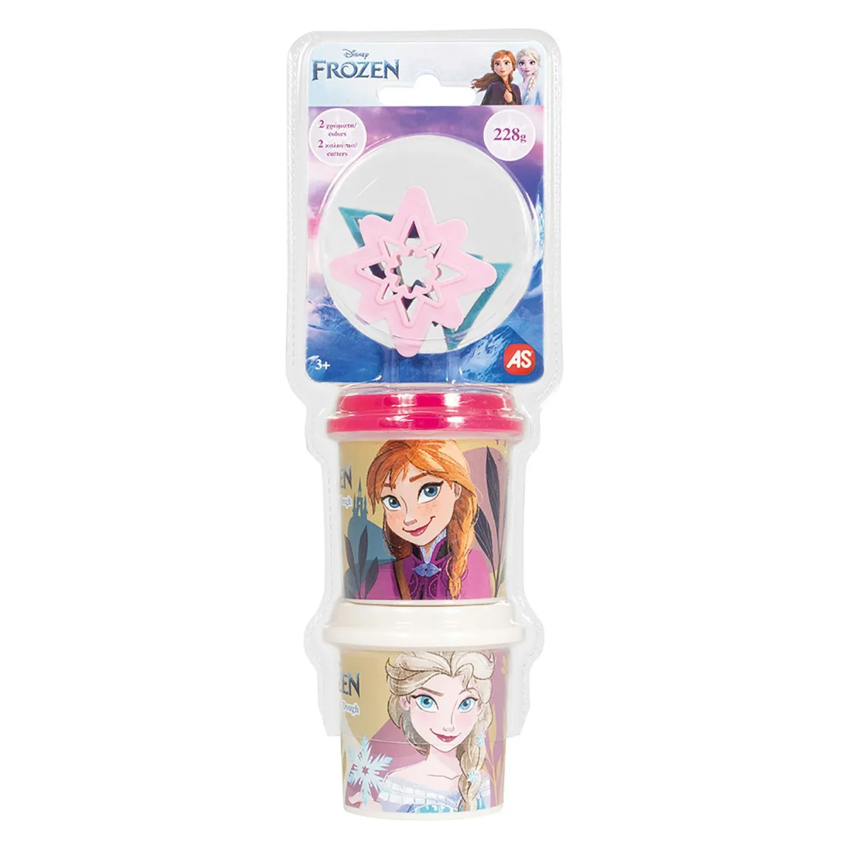 AS Σετ 2 Βαζάκια Πλαστελίνης 4oz Frozen & Spiderman