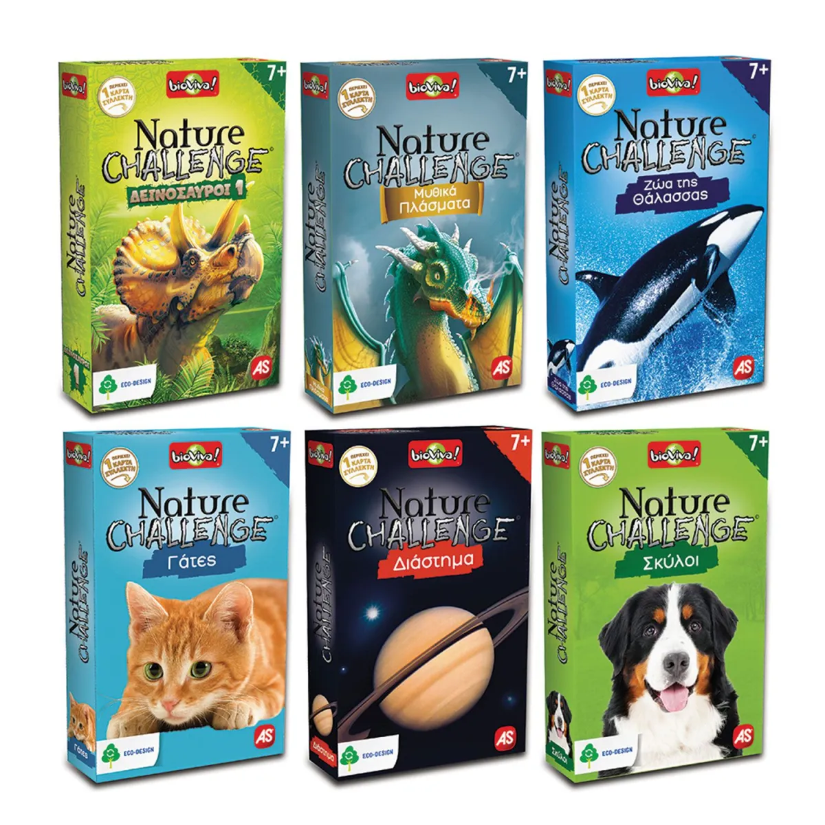 AS Παιχνίδι Με Κάρτες Nature Challenge Ζώα (1040-90134)