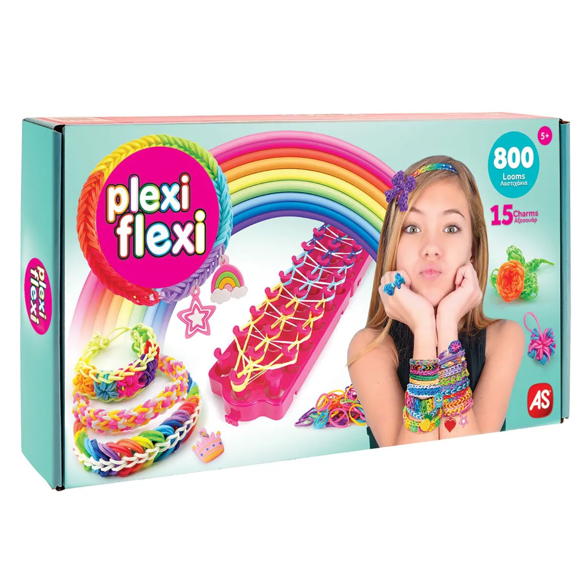 AS Plexi Flexi Αργαλειός 800 Λαστιχάκια & 15 Αξεσουάρ