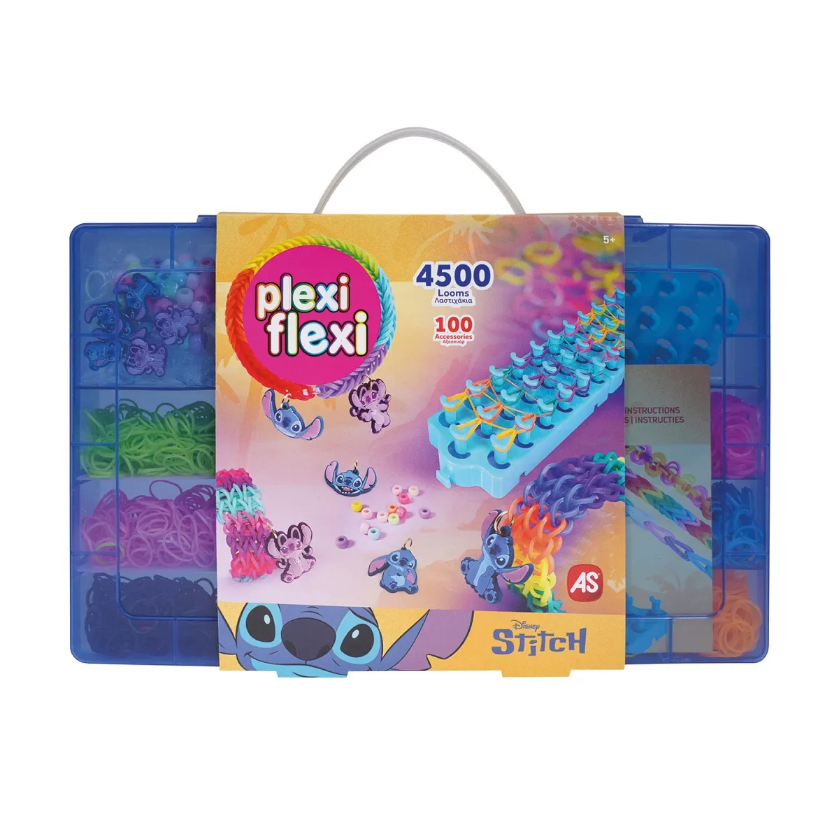 AS Plexi Flexi STITCH Μεγάλη Θήκη 4500 Λαστιχάκια & 100 Αξεσουά