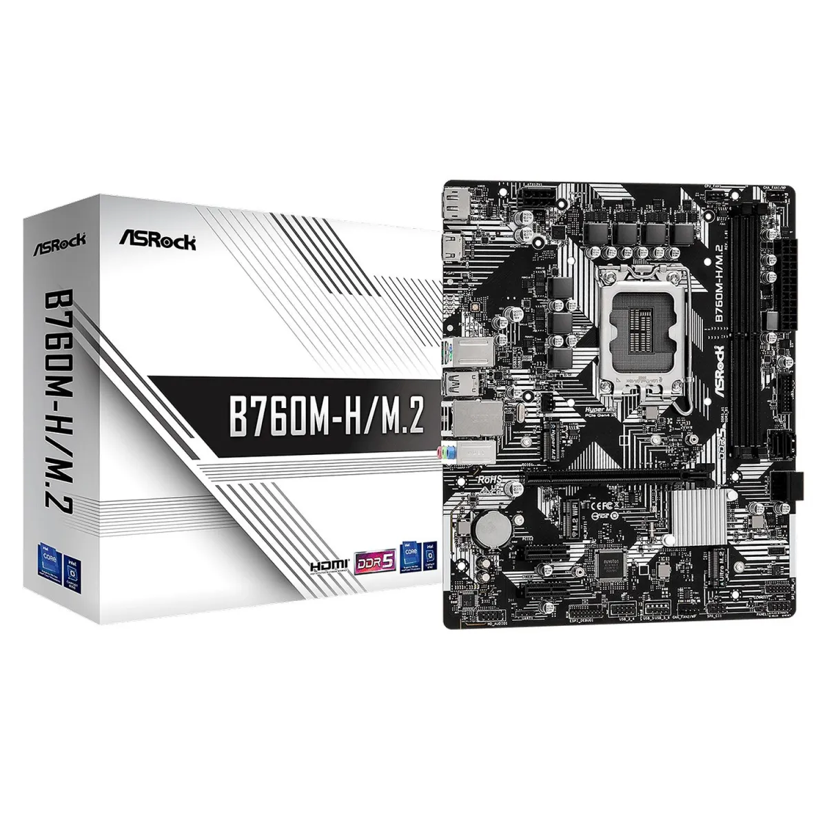Asrock Motherboard B760M M-H/M.2 (Β760/1700/DDR5)