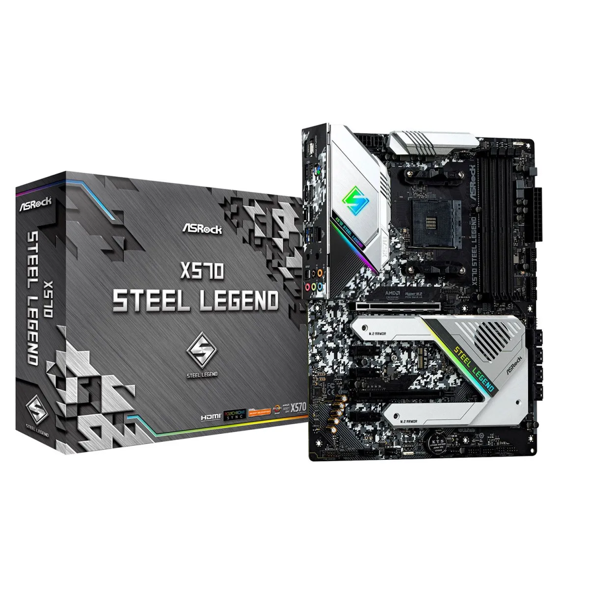 Asrock Motherboard X570 Steel Legend (X570/AM4/DDR4)