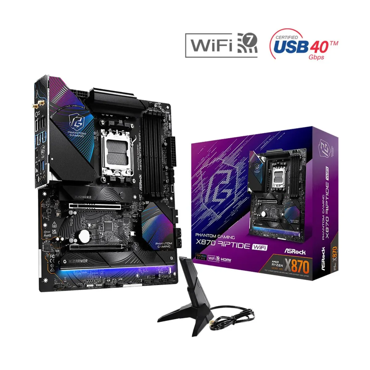 Asrock Motherboard X870 RIPTIDE WIFI