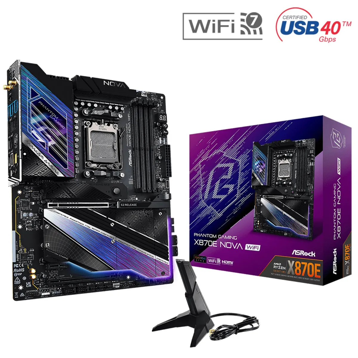 Asrock Motherboard X870E NOVA WIFI (X870/AM5/DDR5)