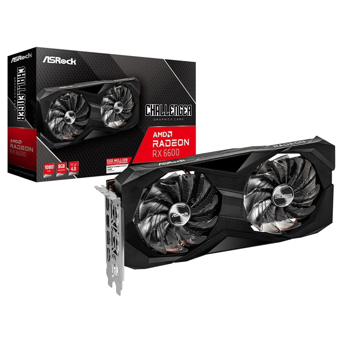 Asrock VGA Radeon RX 6600 Challenger D 8 GB