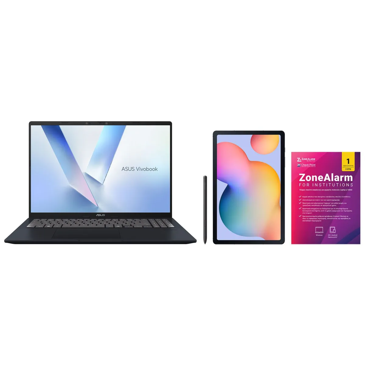 Asus Vivobook X1607QA + S6 Lite LTE + ZoneAlarm Laptop 16" IPS (Snapdragon X Plus X1-26-100/16 GB/512 GB/Adreno/