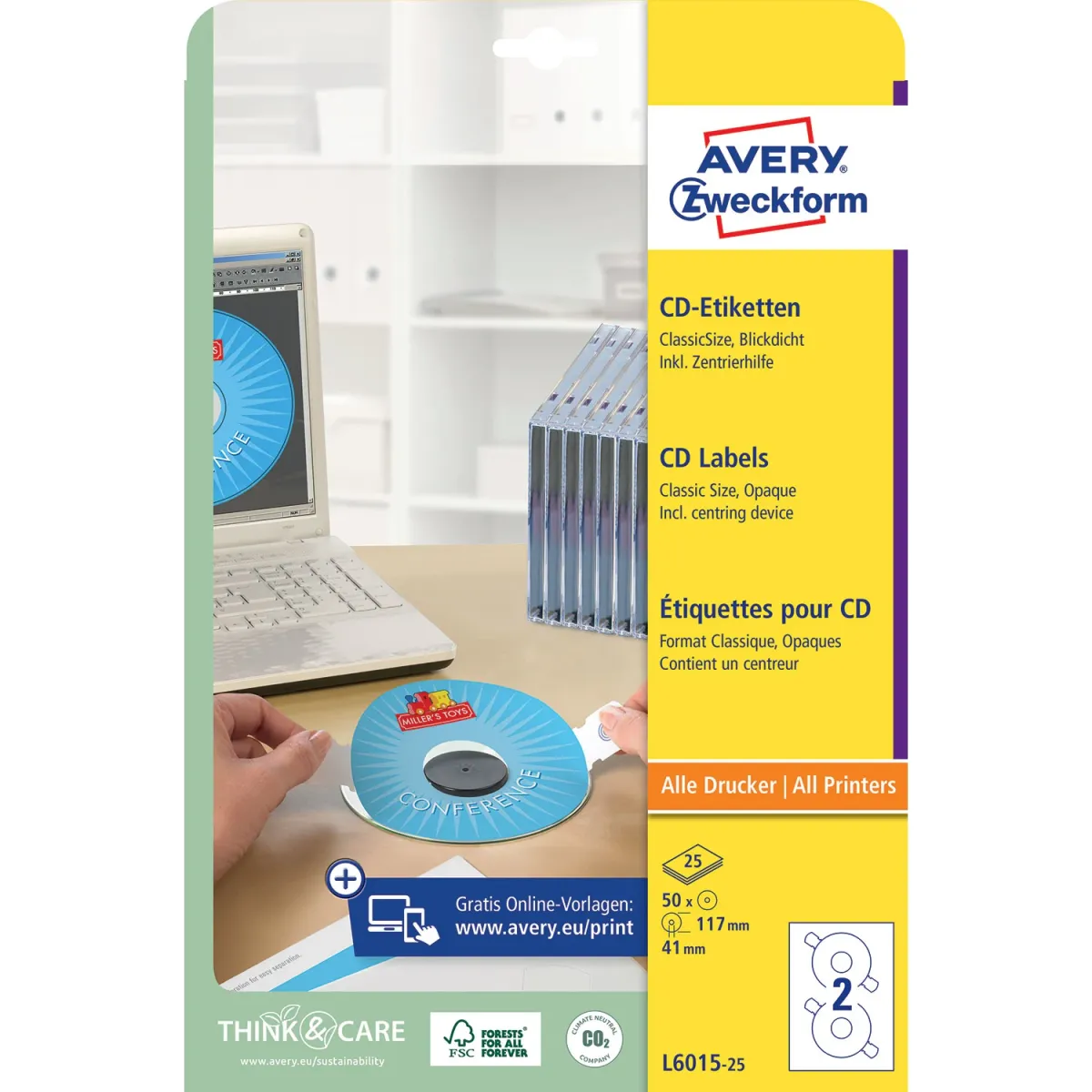 Avery Zweckform Ετικέτες CD/DVD