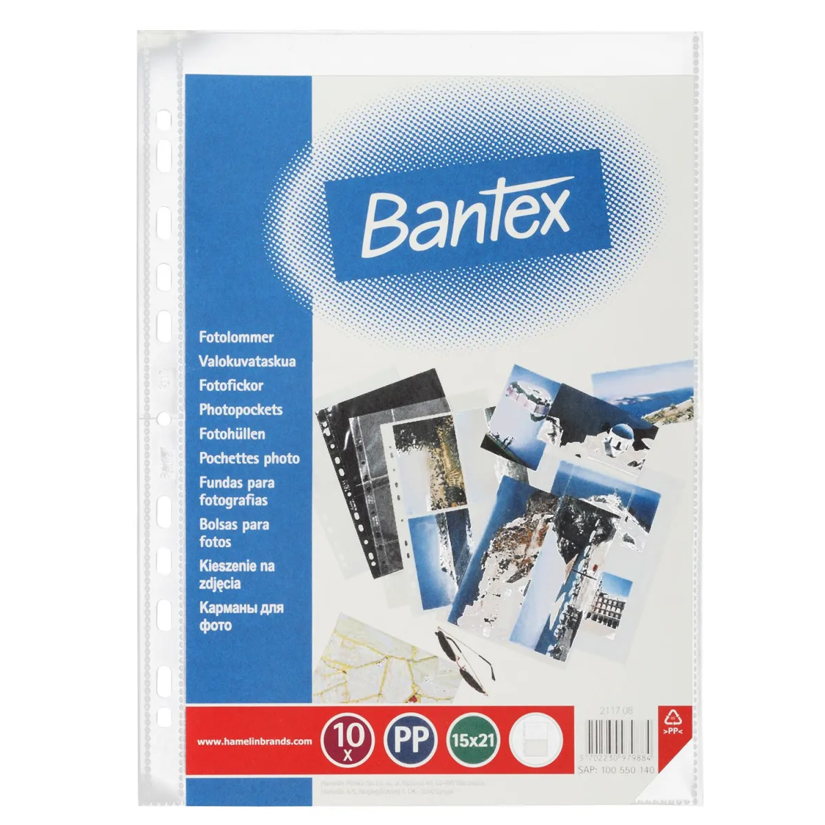 Bantex Θήκη Φωτογραφιών Λευκή 10 x 15