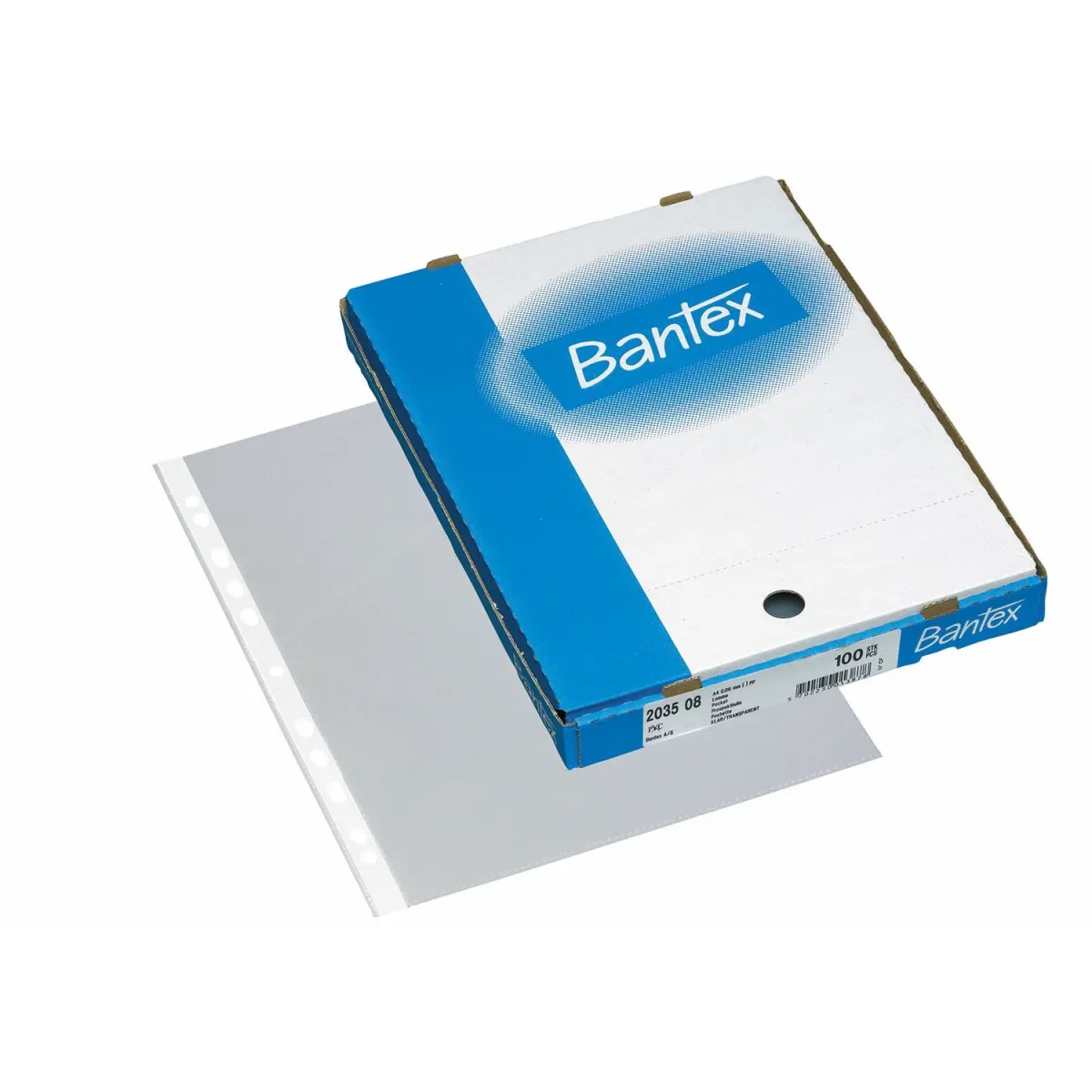 Bantex Θήκη Ενισχυμένη με Άνοιγμα Επάνω A4 0.06mm 100 τεμ. Διάφανη