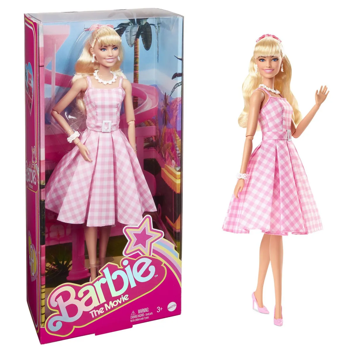 Barbie Movie Pink Gingham Dress