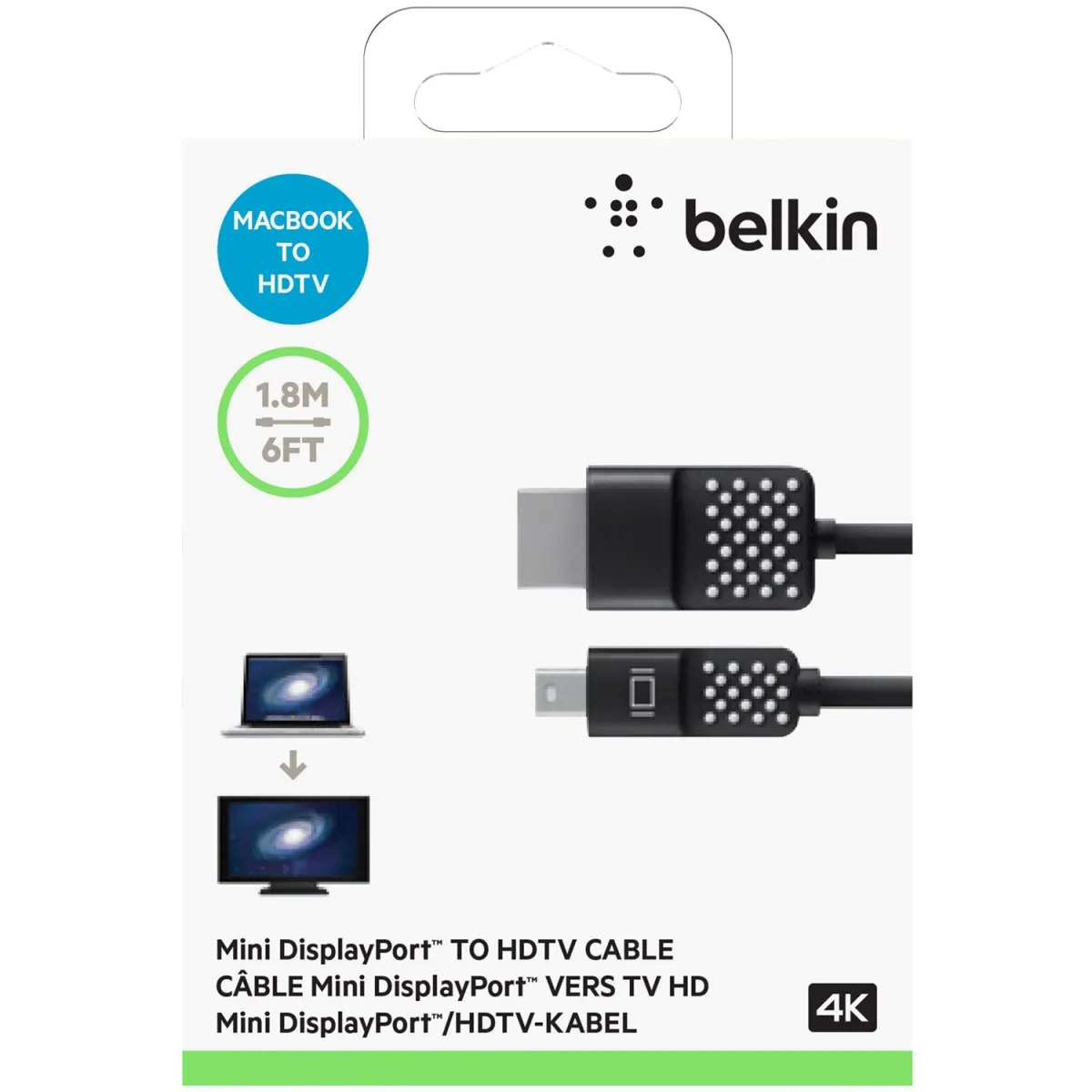 Belkin Καλώδιο HDMI to Mini DisplayPort Male - Male 1.8 m
