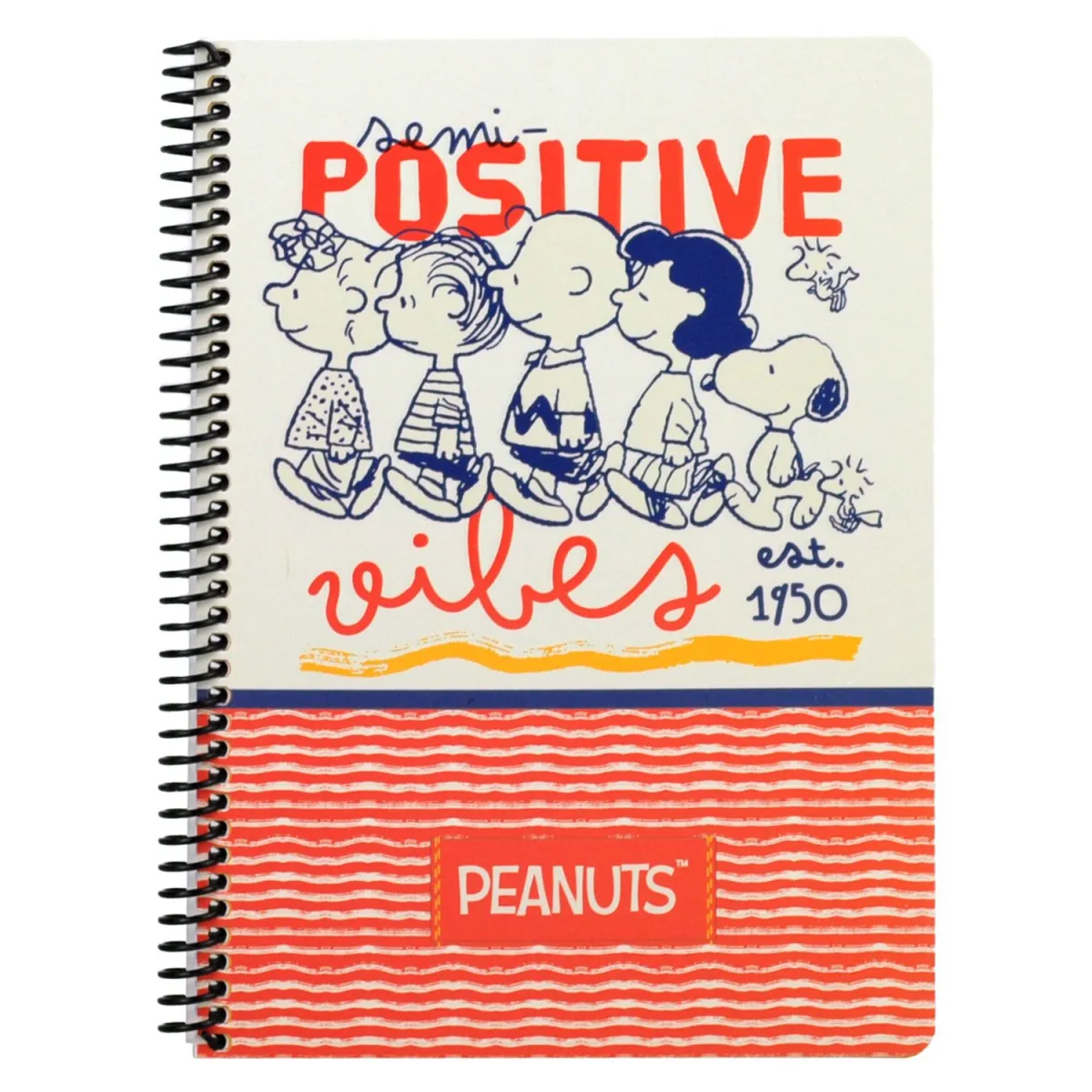 Bmu Τετράδιο Σπιράλ 17x25/2Θ Peanuts Cottage Core-Friendship Wisdom 70 Φύλλων