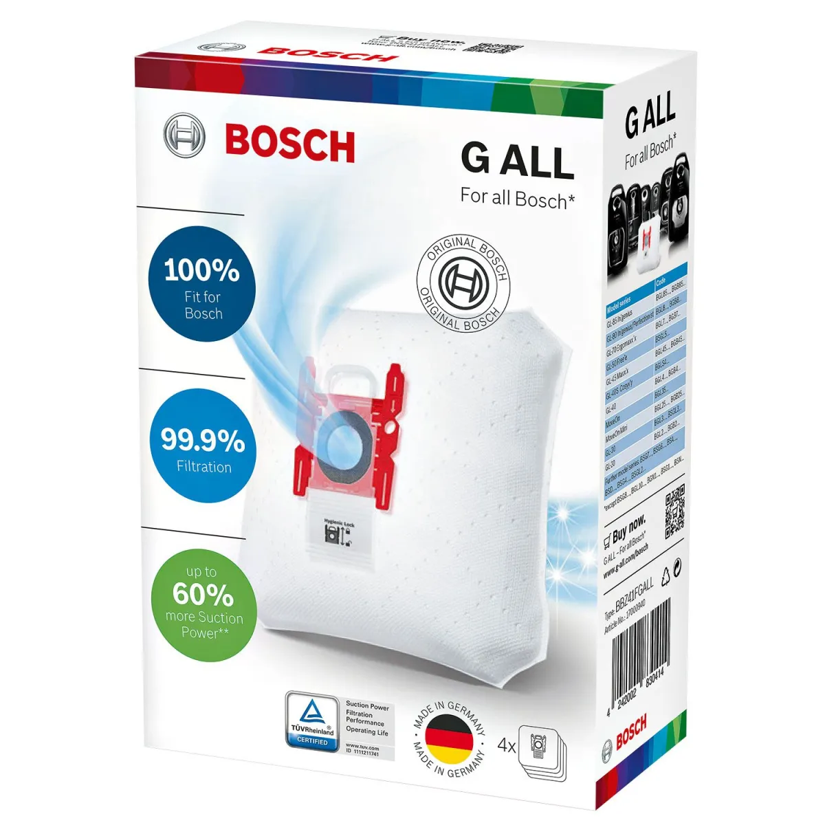 Bosch Σακούλες Σκούπας BBZ41FGALL