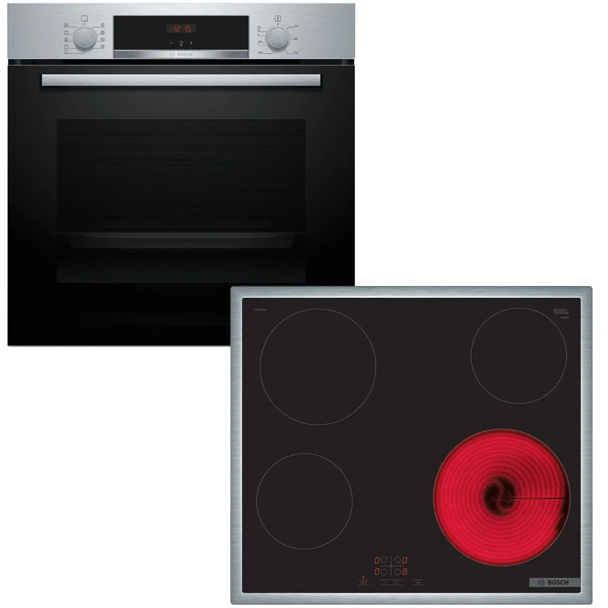 Bosch HBA514BS3 & PKE645BA2E Σετ εντοιχισμού