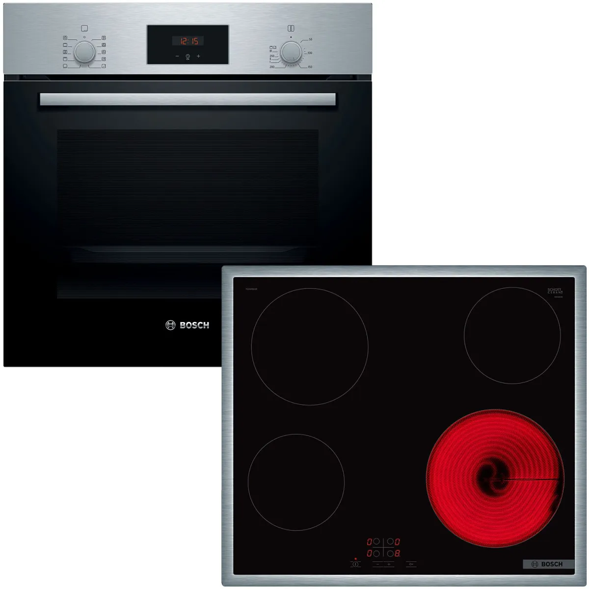 Bosch HBF154BS0 + PKE645BA2E Σετ εντοιχισμού