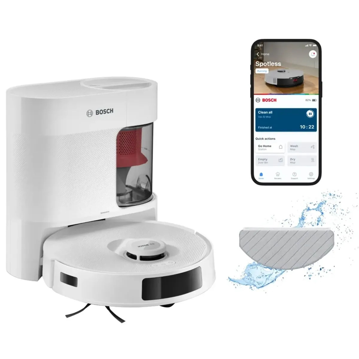 Bosch Σκούπα ρομπότ Spotless Advanced+ BCRD2W