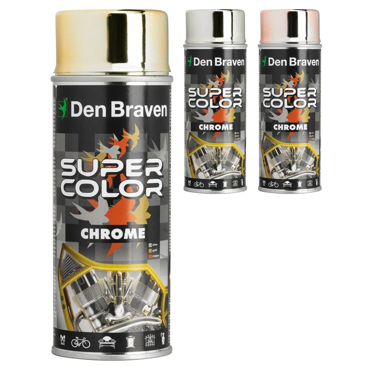 Bostik Spray Με Εφέ Χρωμίου 400ml