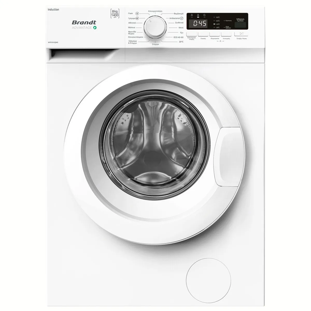 Brandt WFB181QWG Πλυντήριο Ρούχων 8,00 kg