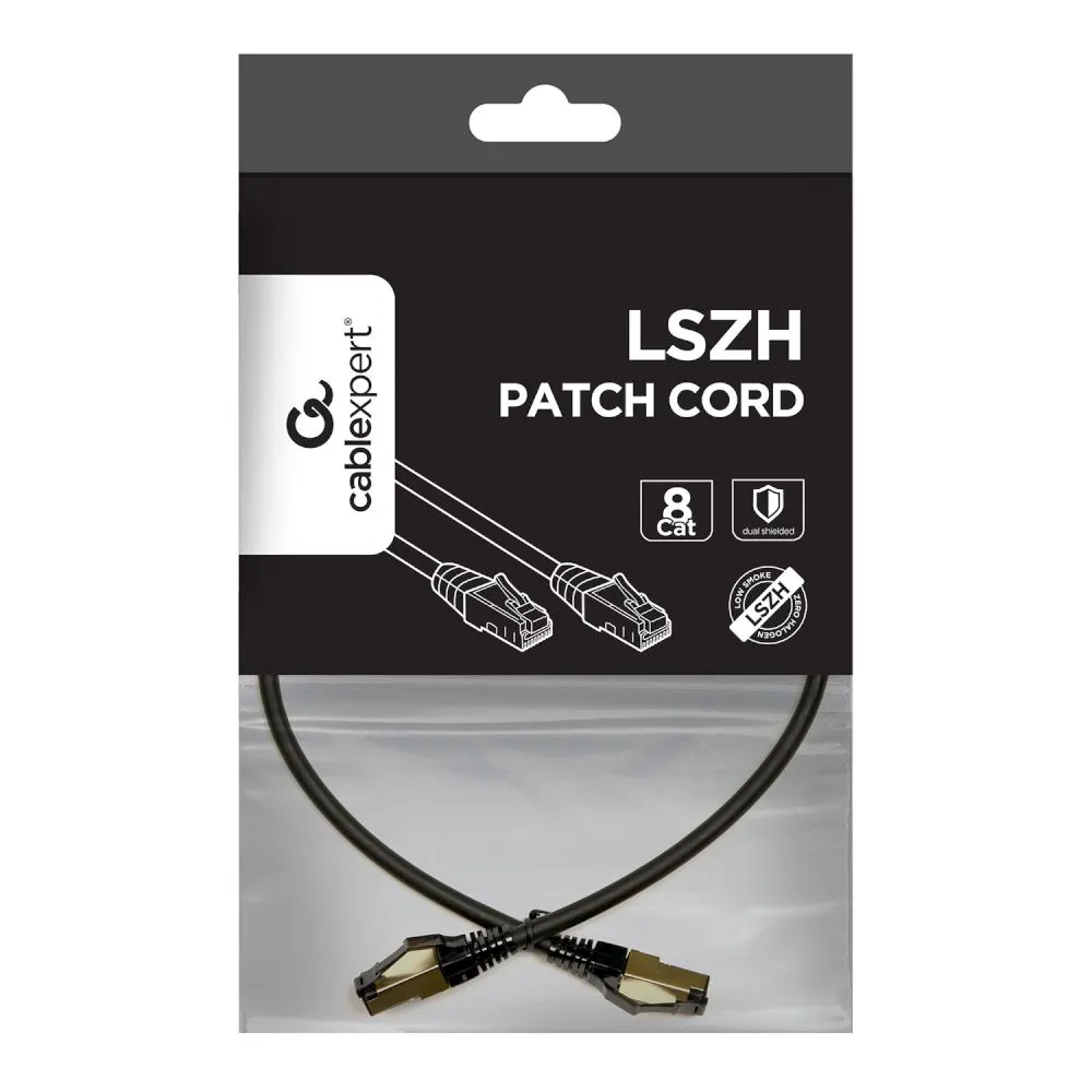 Cablexpert Καλώδιο Δικτύου Patch UTP C8 Μαύρο (0.5m)