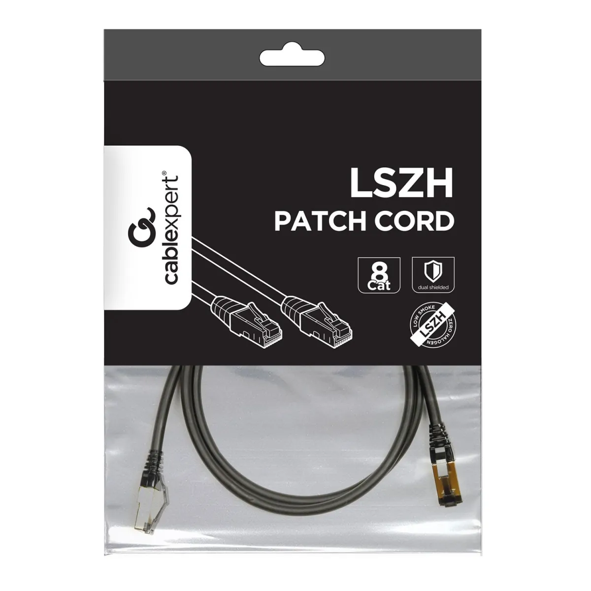 Cablexpert Καλώδιο Δικτύου Patch UTP C8 Μαύρο (1m)