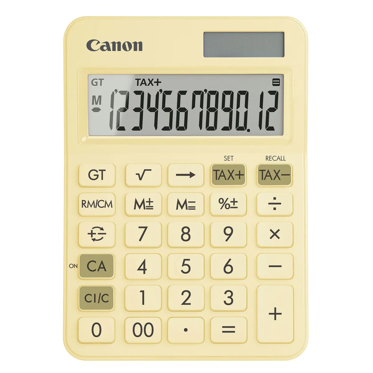 Canon Αριθμομηχανή 12 Ψηφίων LS-125K Κίτρινο Παστέλ