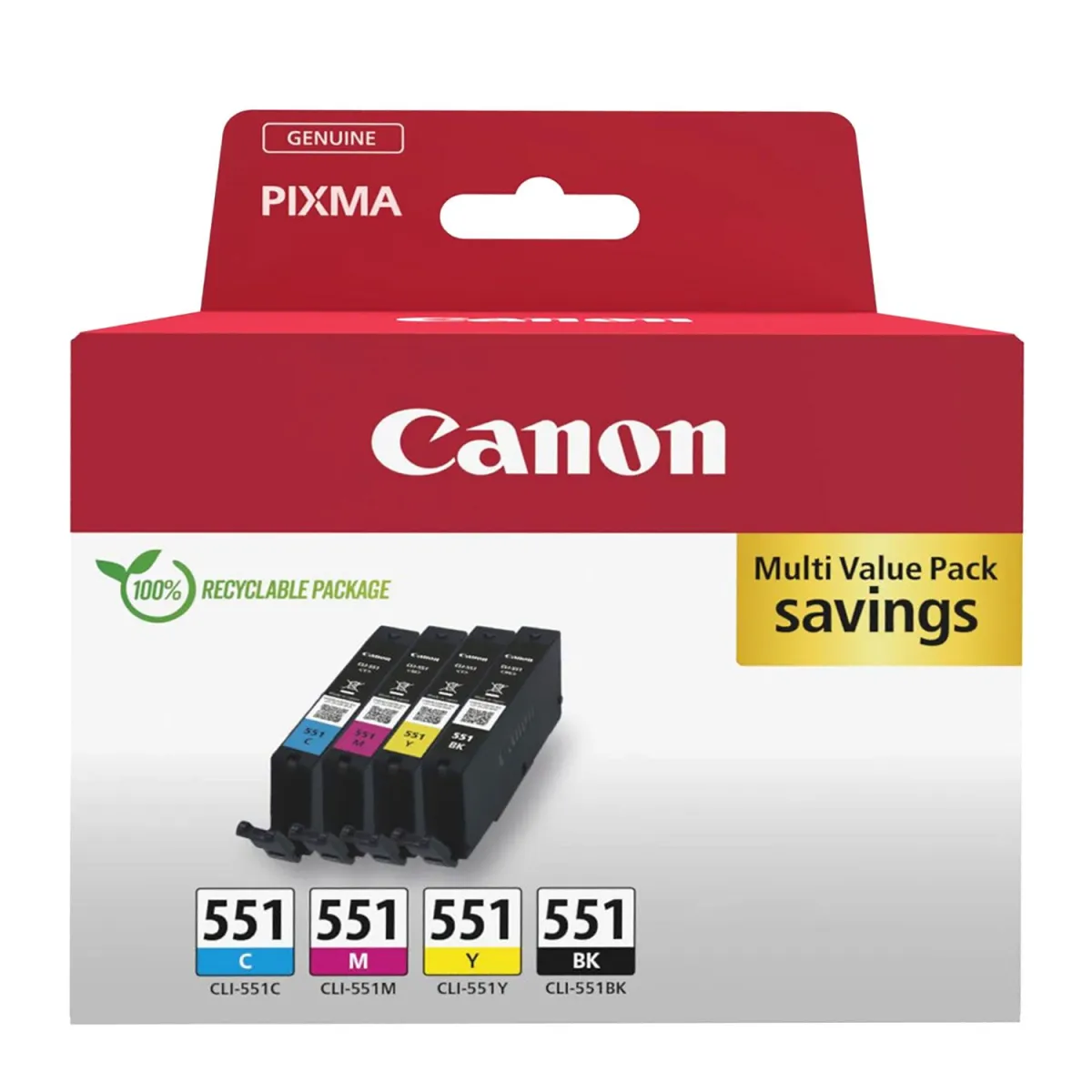 Μελάνι Canon CLI-551 (BK-C-M-Y) Multip.