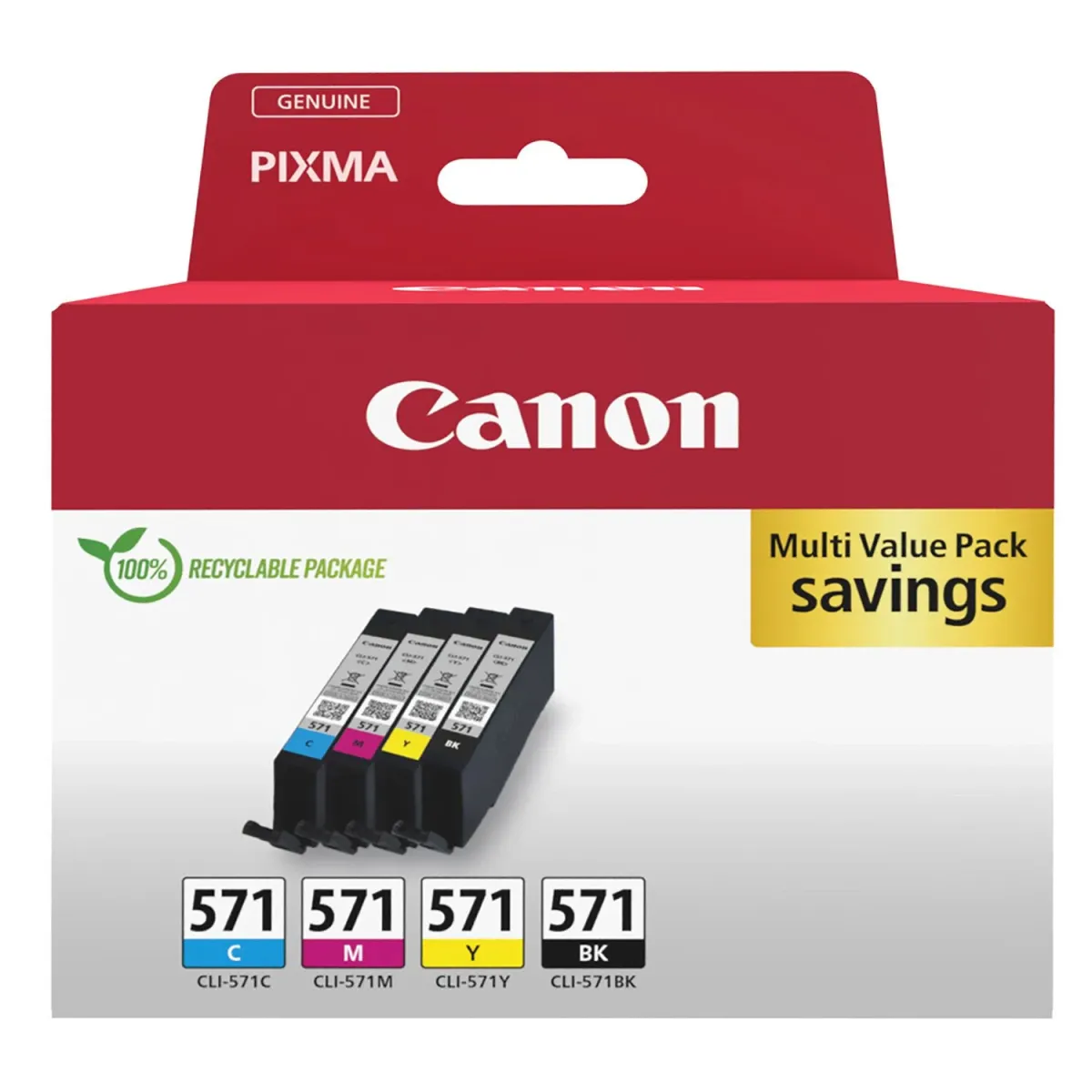 Μελάνι Canon CLI-571 (BK-C-M-Y) Multip.