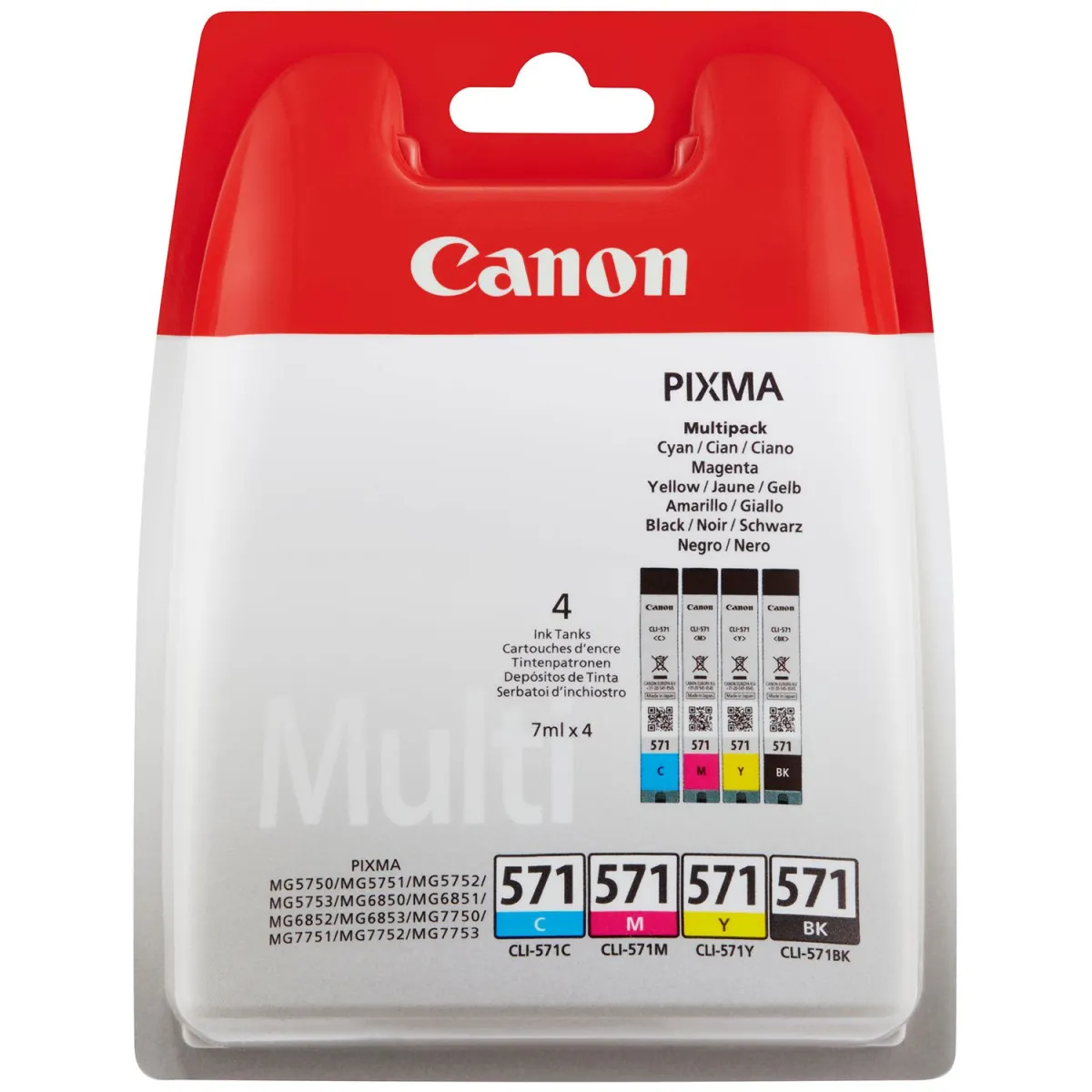 Μελάνι Canon CLI-571 (BK-C-M-Y) Multipack