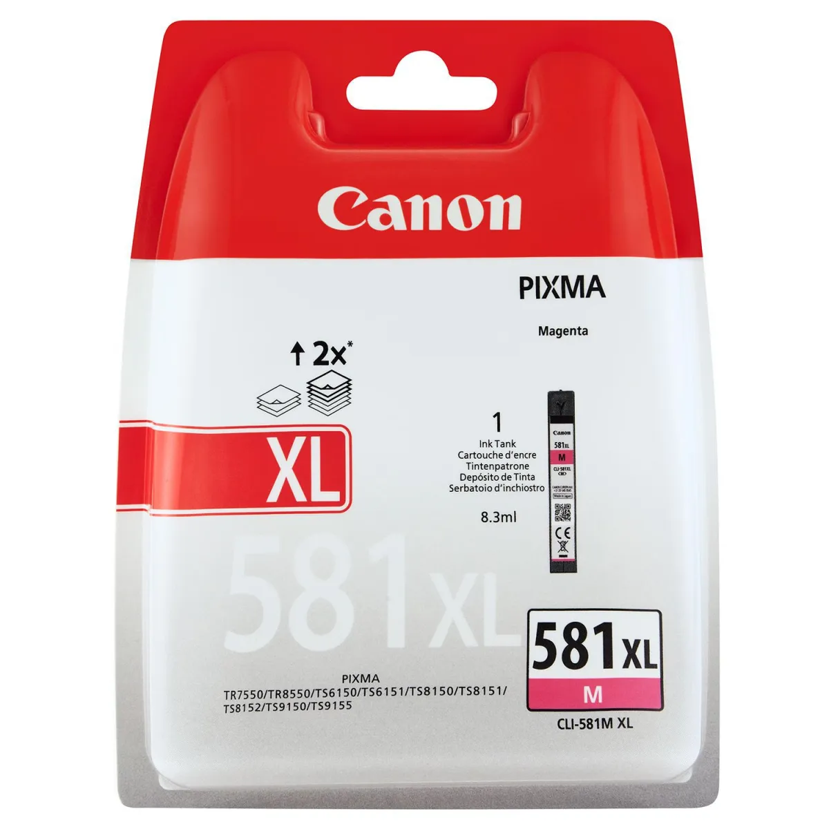 Μελάνι Canon CLI-581XL Magenta