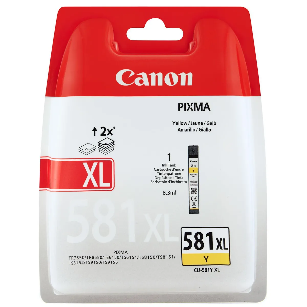 Μελάνι Canon CLI-581XL Yellow