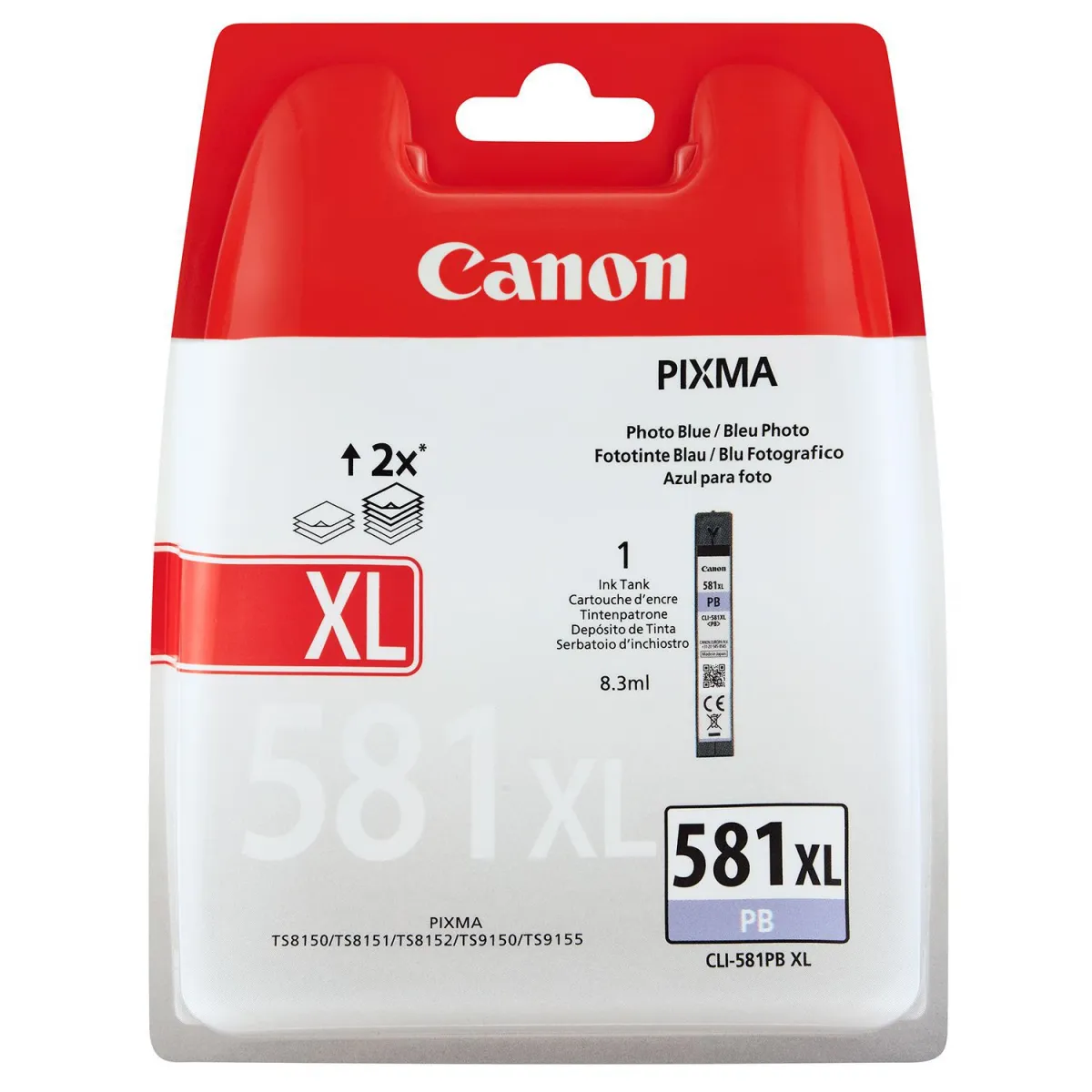 Μελάνι Canon CLI-581XLPB Photo Blue