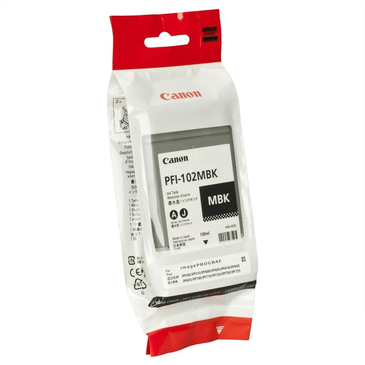 Μελάνι Canon PFI-102 Matte Black (130ml)