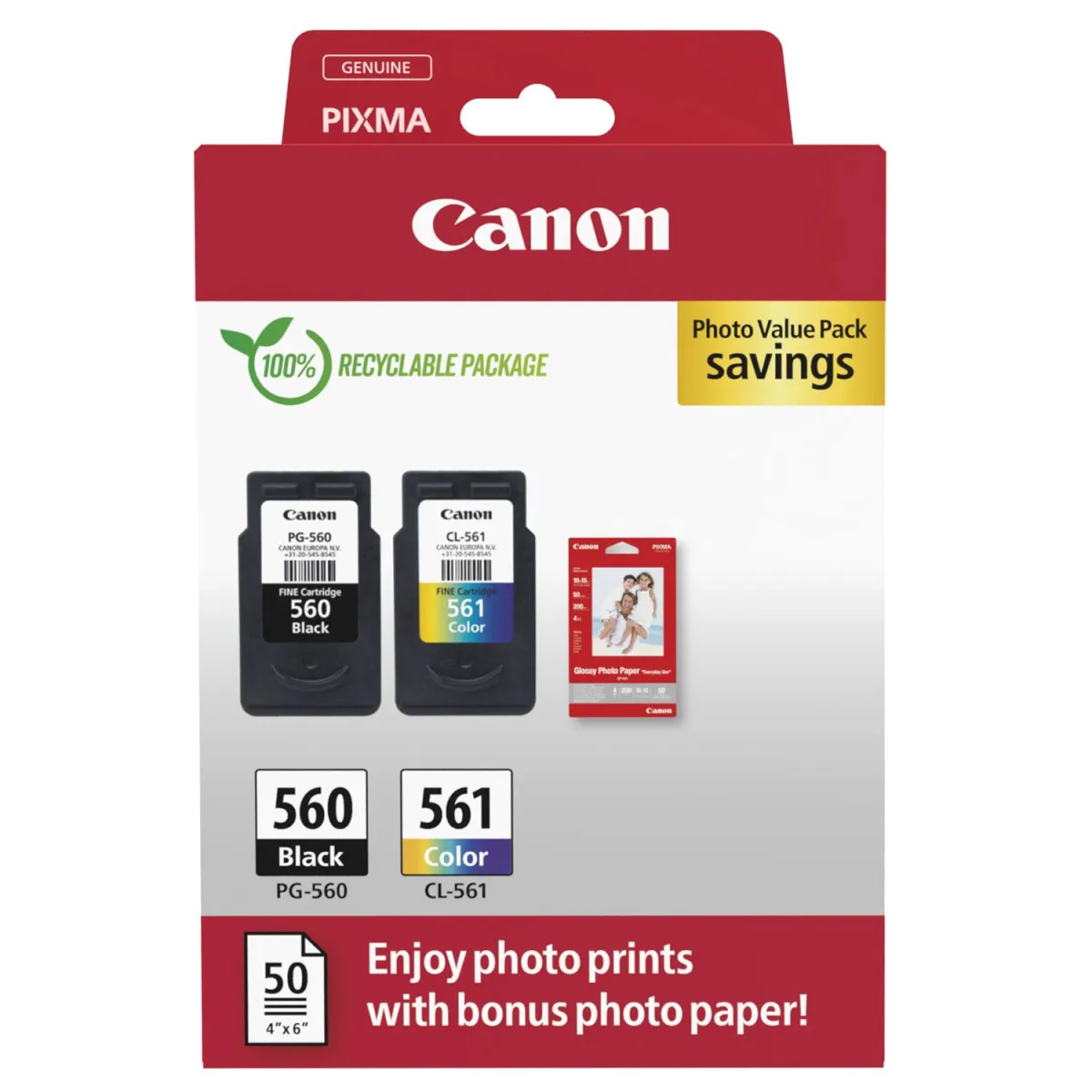 Μελάνι Canon PG-560/CL-561 Photo Value P