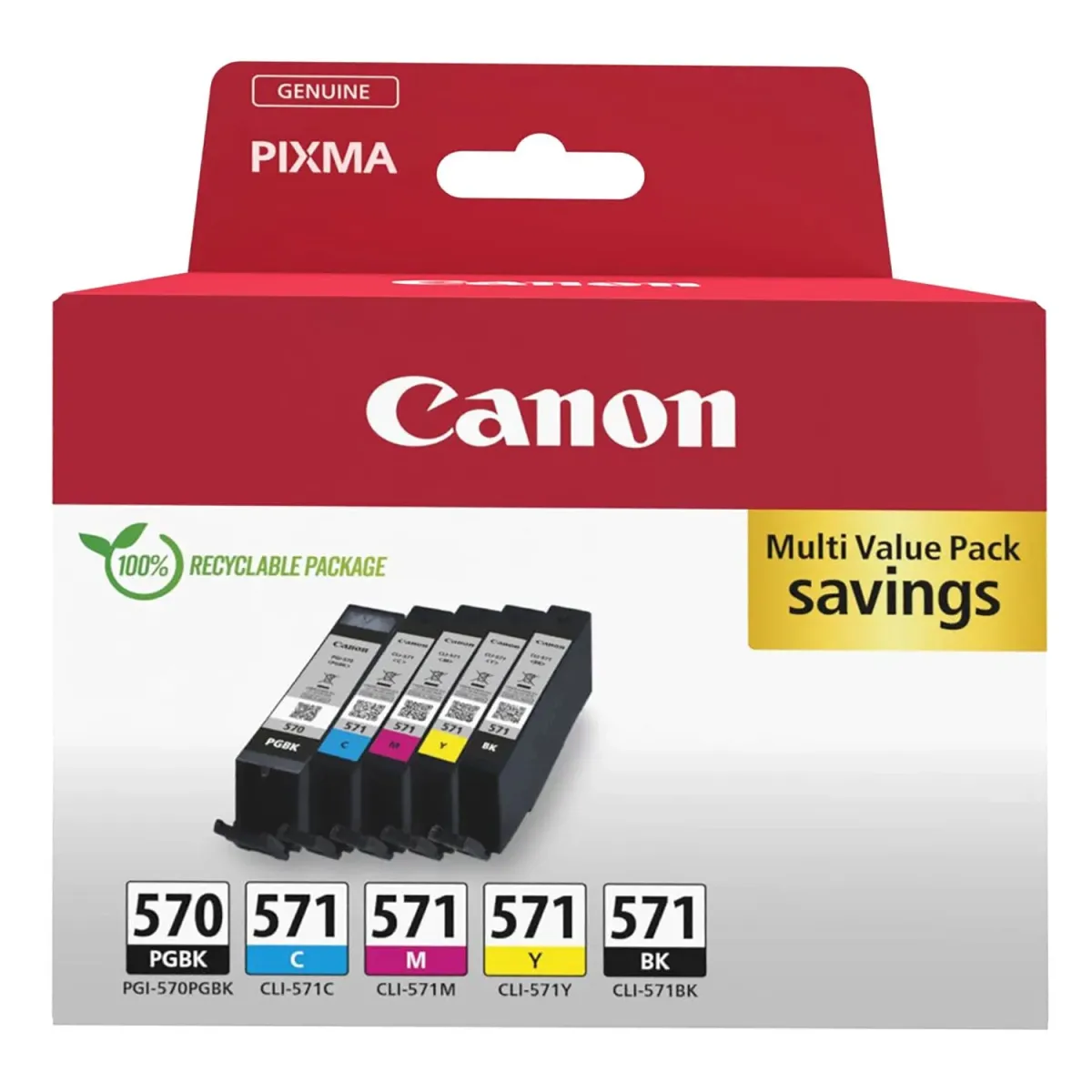 Μελάνι Canon PGI-570/CLI-571 (BK-C-M-Y) Mult