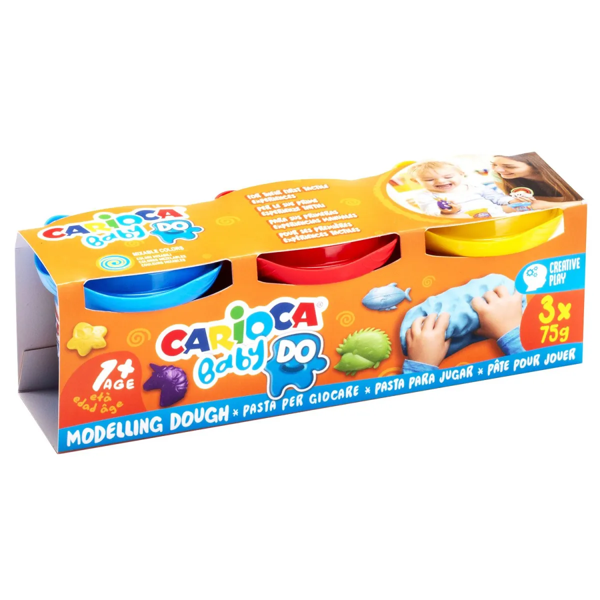 Carioca Πλαστοζυμαράκια Baby, 3x75gr