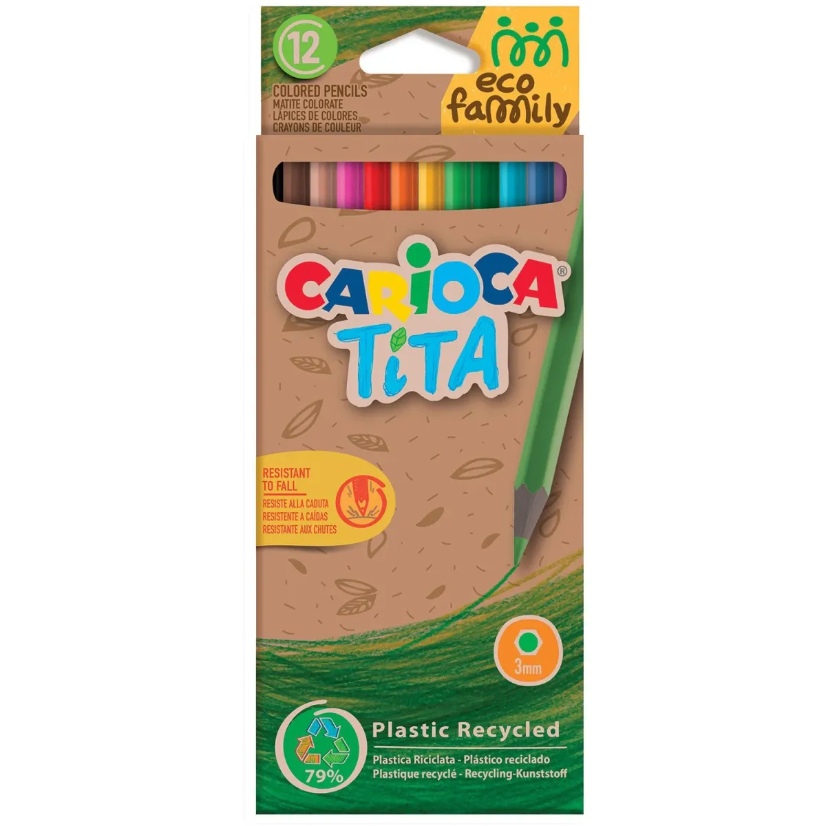Carioca Ξυλομπογιές Eco Family 12τεμ.