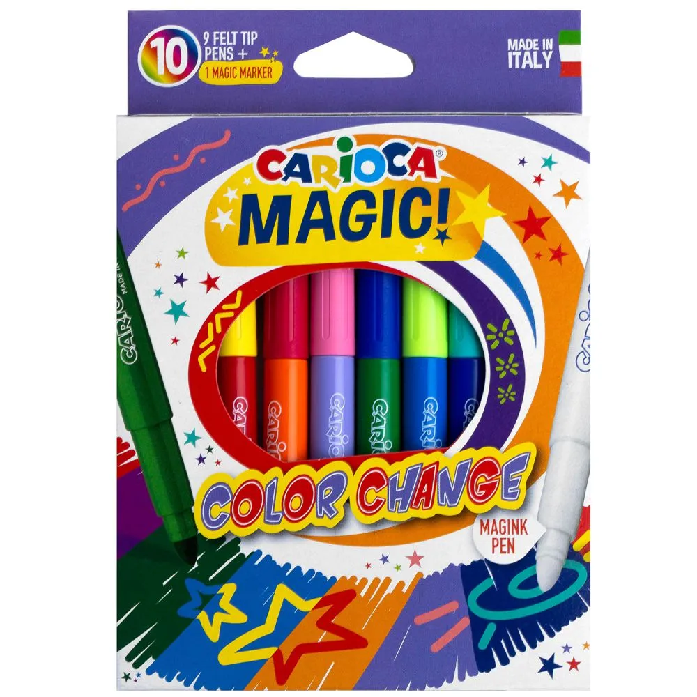 Carioca Μαρκαδόροι Jumbo Magic 9+1τεμ.