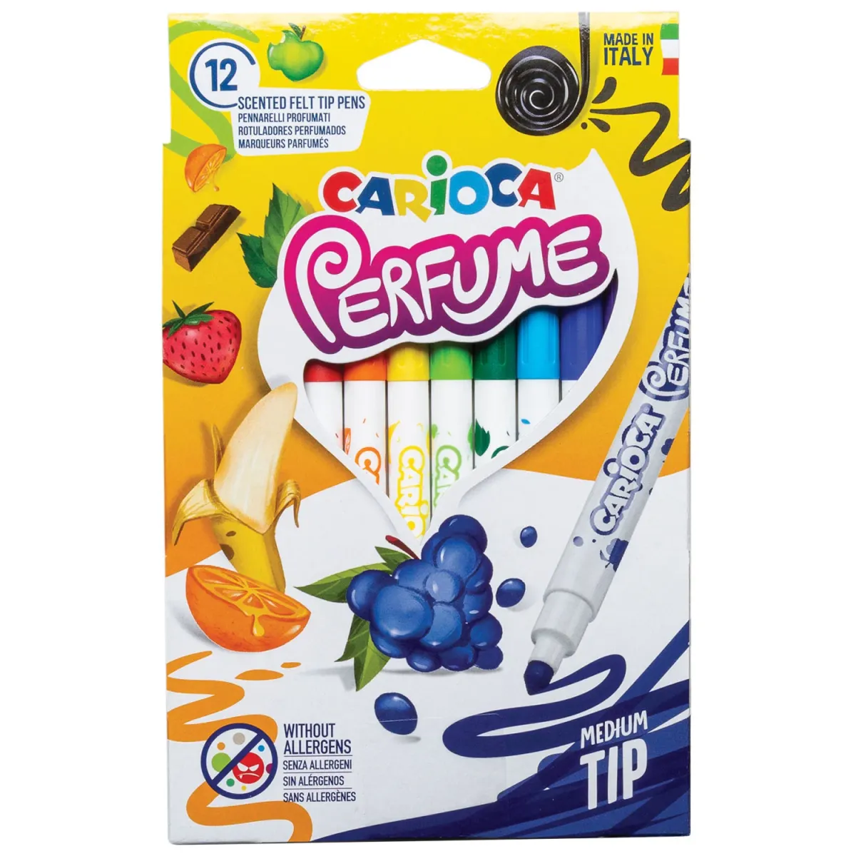 Carioca Μαρκαδόροι Ζωγραφικής Λεπτοί Αρωματικοί Xplosion 12τεμ.